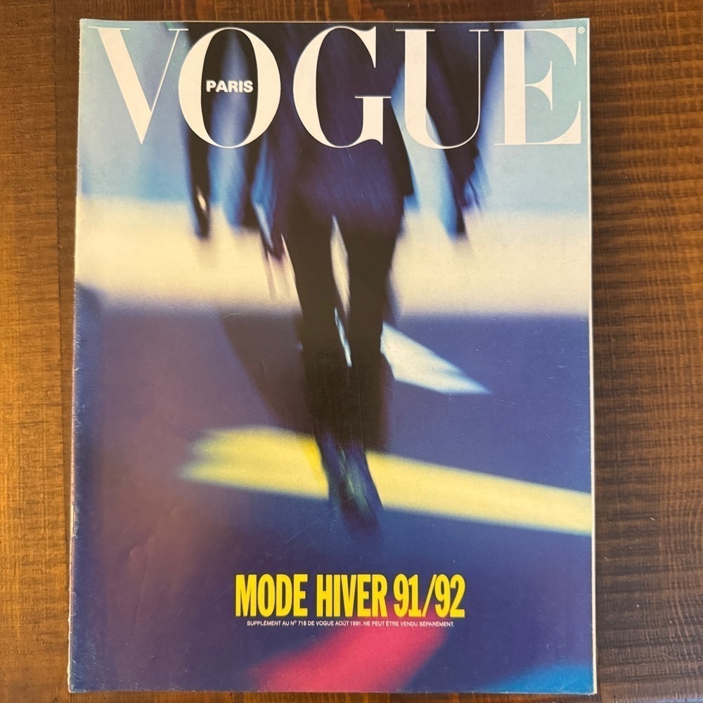 VOGUE Paris supplement 718 August 1991 mode Hiver 1991/1992